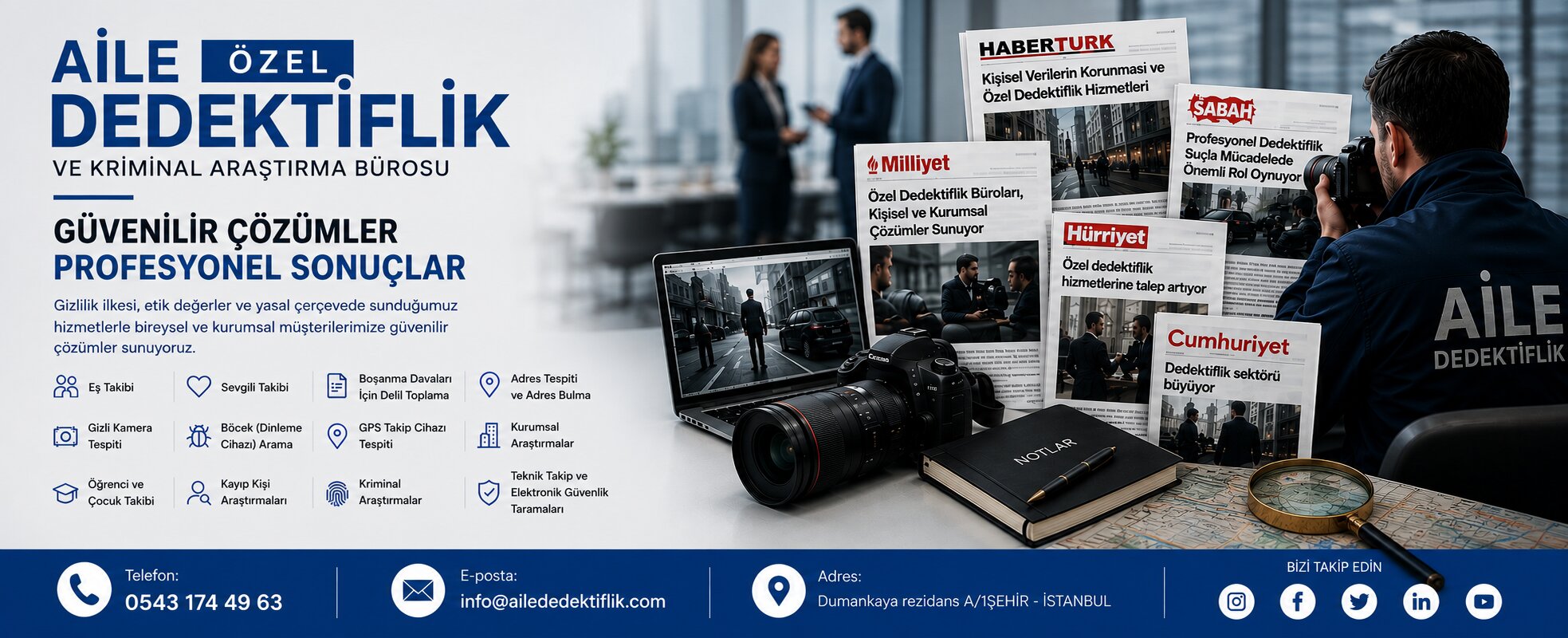 1. Basında Biz | Aile Özel Dedektiflik ve Kriminal Araştırma Bürosu Haberleri