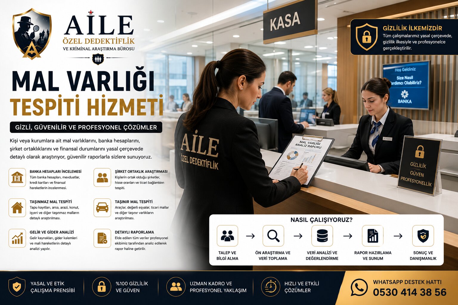 17. İstanbul'un 39 İlçesinde Mal Varlığı Tespiti ve Özel Araştırma Hizmeti