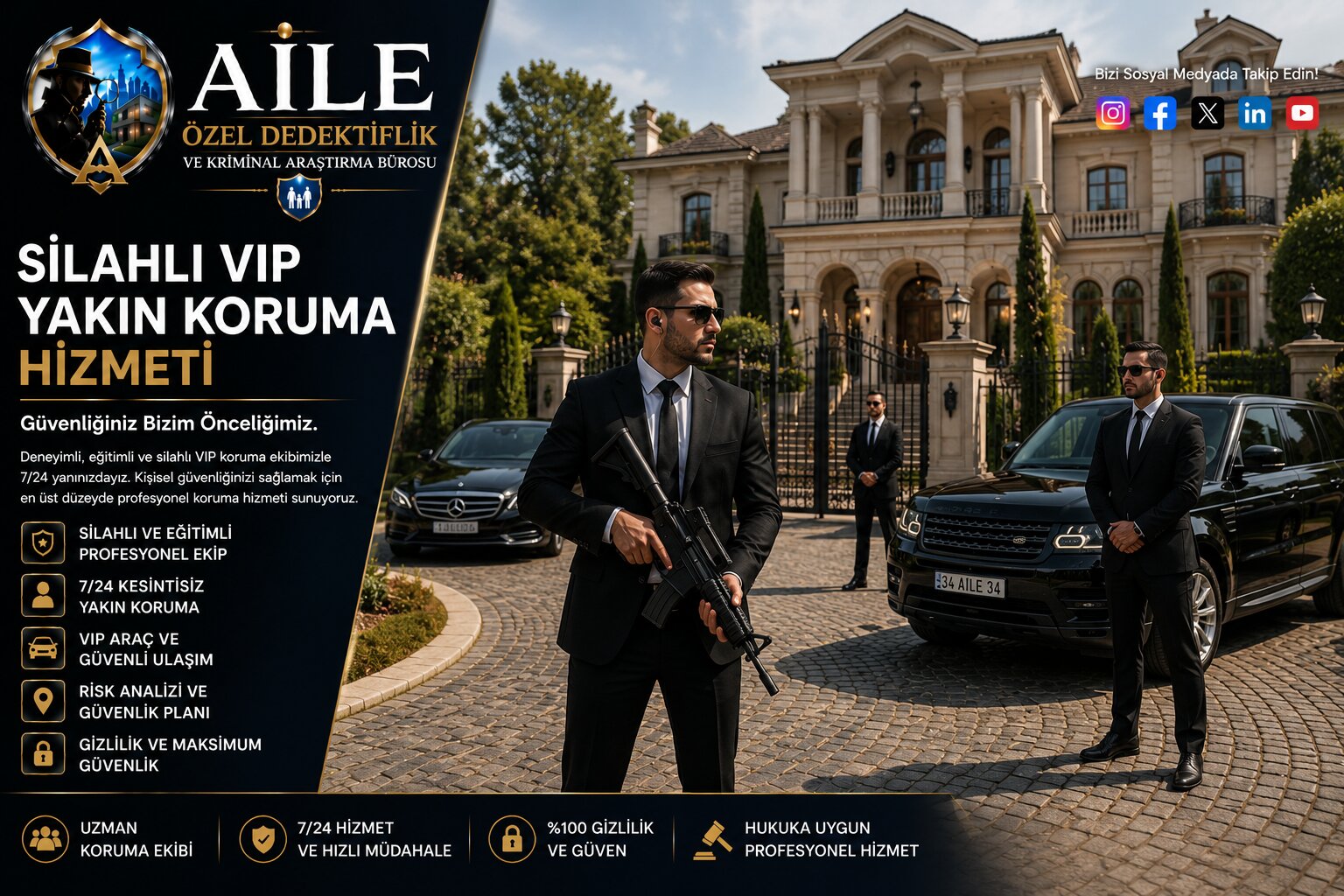 17. İstanbul'da VIP Koruma Hizmeti | 39 İlçede Yakın Koruma Desteği