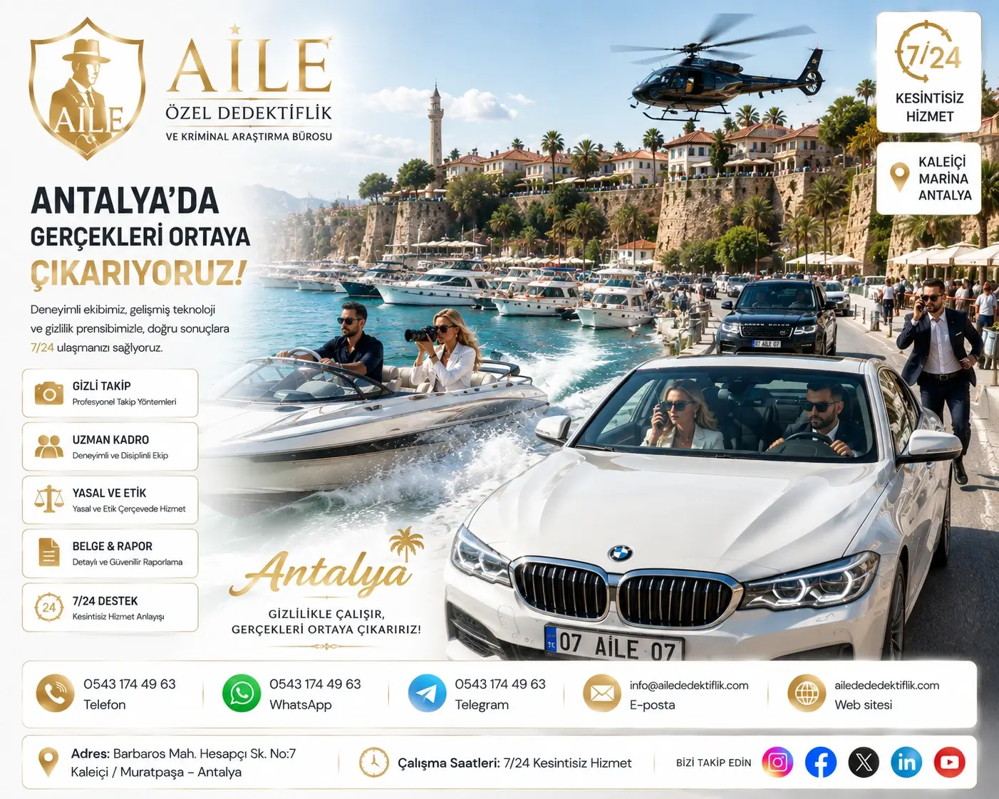 13. Antalya Özel Dedektiflik Hakkında Sıkça Sorulan Sorular