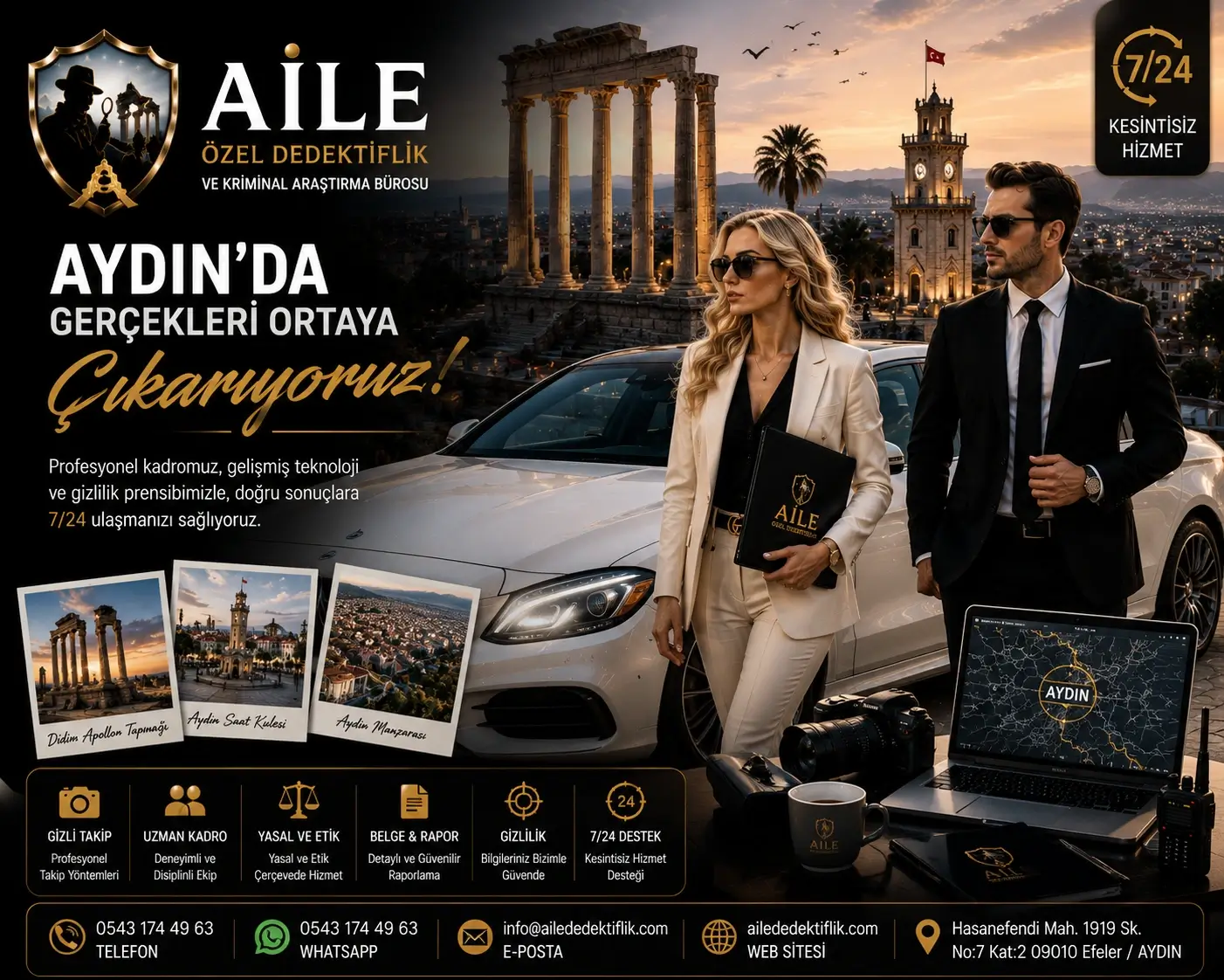 1. Aydın Özel Dedektiflik Hizmetleri | Aile Özel Dedektiflik ve Kriminal Araştırma Bürosu