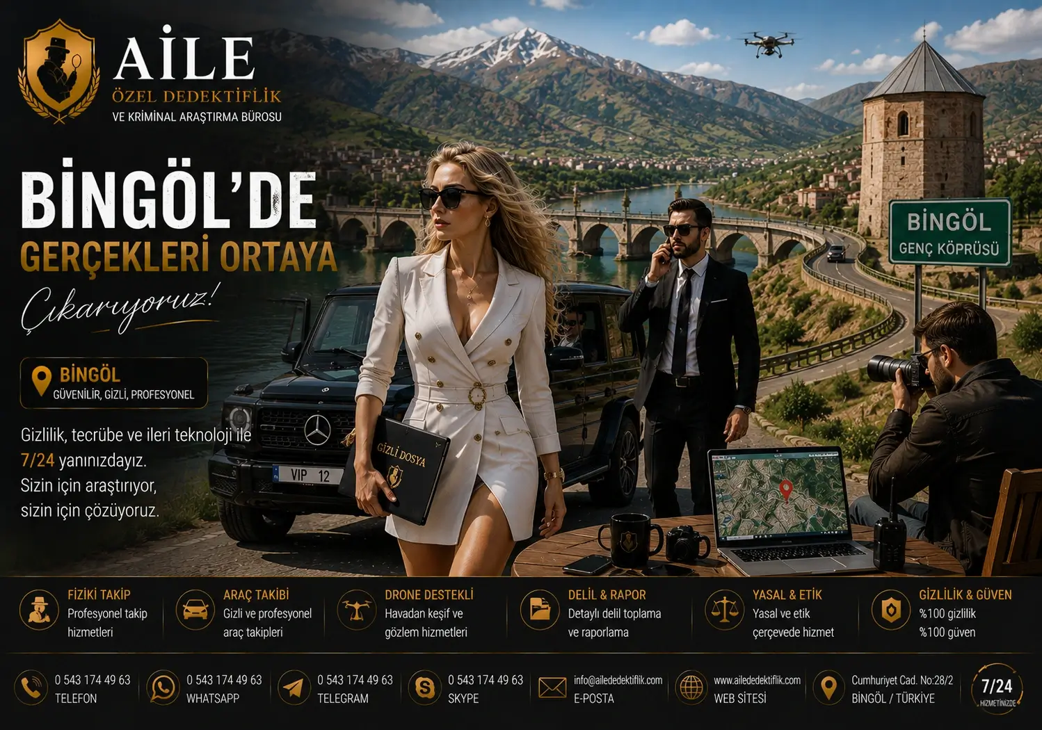 7. Bingöl Kurumsal Dedektiflik | Personel, Şirket ve İş Ortağı Araştırması