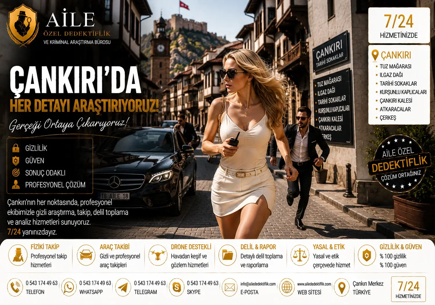1. &Ccedil;ankırı'da Aile &Ouml;zel Dedektiflik ve Kriminal Araştırma B&uuml;rosu ile Profesyonel &Ouml;zel Araştırma Hizmetleri