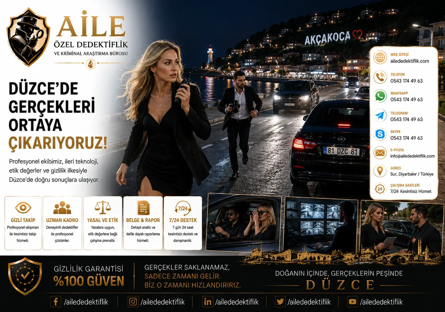 Düzce Özel Dedektiflik | Aile Özel Dedektiflik Bürosu ile Güvenilir Araştırma Hizmetleri