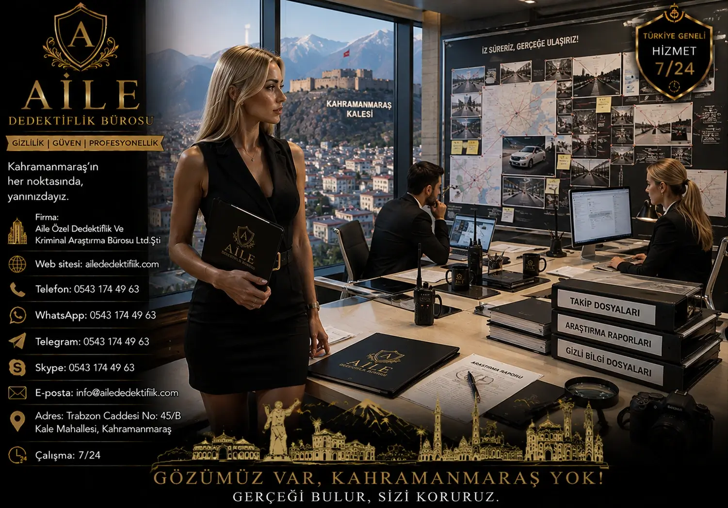 9. Kahramanmaraş’ta Firma Araştırması, Personel İncelemesi ve Ticari Güvenlik