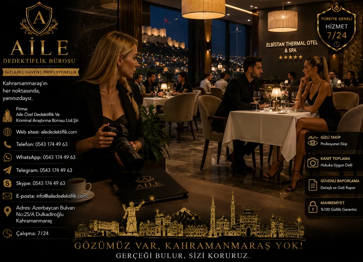 14. Kahramanmaraş’ta Kurumsal Özel Dedektiflik Firmaları ve Araştırma Büroları