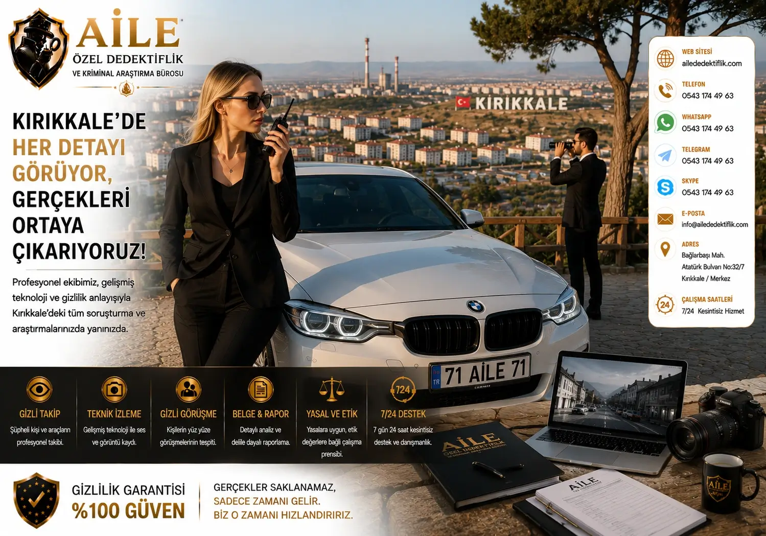 Kırıkkale Özel Dedektiflik | Aile Özel Dedektiflik Bürosu ile Güvenilir Araştırma Hizmetleri