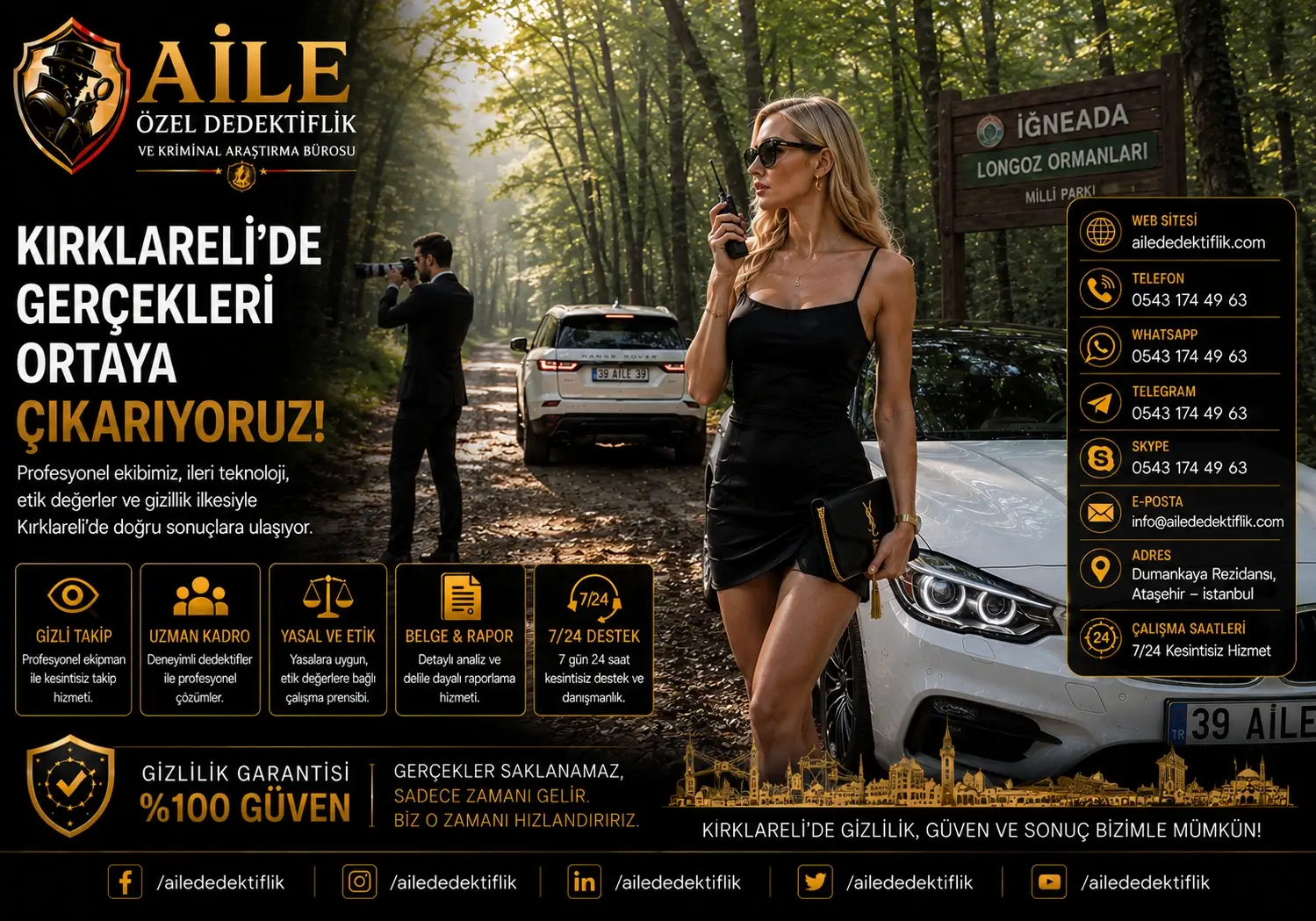 11. Kırklareli’nin İlçelerinde Özel Dedektiflik Hizmetleri
