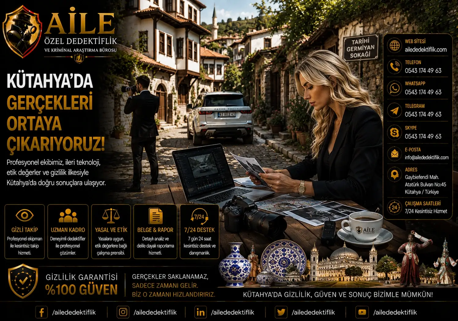 8. Kütahya’da Kurumsal Firma Analizi, Personel Araştırması ve Ticari Araştırma