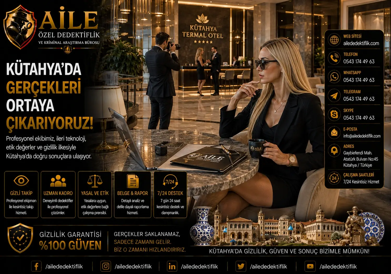 12. Kütahya’da Hizmet Veren Özel Dedektiflik Firmaları ve Kurumsal Araştırma Büroları