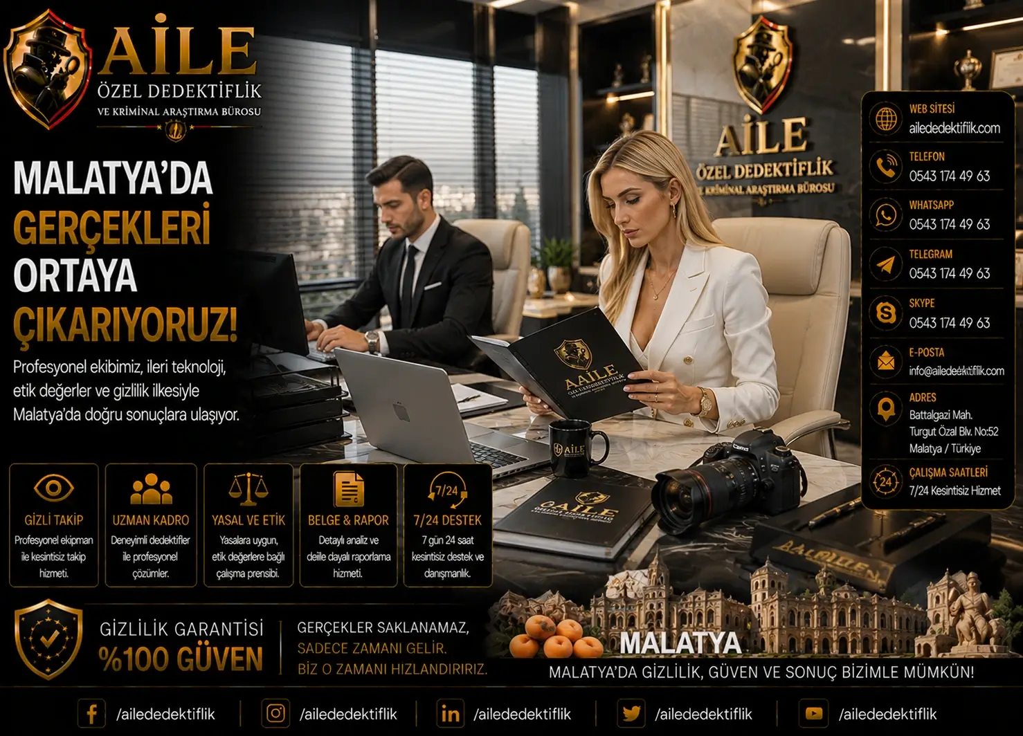 📌 Malatya’da Hizmet Veren Kurumsal Özel Dedektiflik Firmaları ve Araştırma Büroları